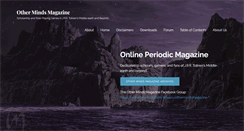 Desktop Screenshot of othermindsmagazine.com