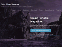Tablet Screenshot of othermindsmagazine.com